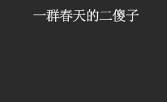 傻子的春天,一段温馨治愈的成长之旅